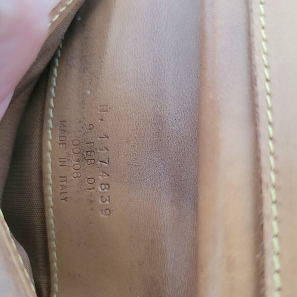 Etro Vintage Brown Paisley Medium Leather Wallet Compact Logo Italian Bifold - Picture 5 of 16